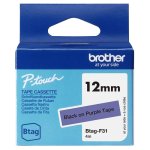 Cintas pour étiquettes Brother BTAG-F31 12 mm x 4 m noir sur violet