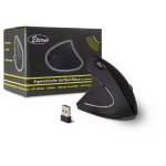 Ratón Inter-Tech KM-206L RF inalámbrico 1600 DPI Negro Blanco Diseño vertical