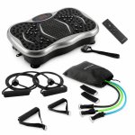 Pack Plataforma Vibratoria InnovaGoods Vivflow con Altavoz y Bandas de Resistencia
