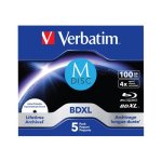 Disco Blu-ray BDXL Verbatim 100 GB Caja de Joyas 5 Unidades