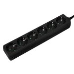 Regleta LogiLink LPS238B 6 Tomas con Interruptor y Cable 1,5 m Negra