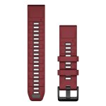 Pulsera Garmin QuickFit para relojes inteligentes, silicona, grafito y rojo, 22 mm