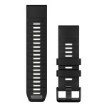 Pulsera Garmin QuickFit para relojes inteligentes, Negro/Gris, 26 mm, Silicona