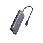 Hub Anker 8 puertos 10 Gbps USB Tipo C modelo 555 con HDMI y Ethernet Gigabit