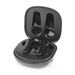 Auricolari Nedis HPBT5060BK wireless Bluetooth con cancellazione rumore, microfono e custodia USB-C neri