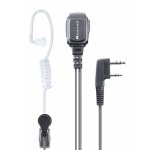 Auriculares Midland MA 31LK Pro con cable, conexión 3,5 mm, intraaurales, negros y transparentes
