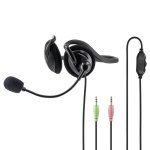Auriculares Hama 00139920 con cable, conexión 3,5 mm, para oficina y call center, negros