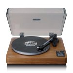 Plattenspieler Lenco LBTA-165WD Bluetooth 5.3 Automatisch Schwarz Holz