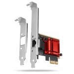 Carte Réseau Axagon PCEE-G25 PCI Express Ethernet 2,5 Gbit/s Rouge Argent