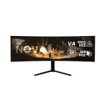 Monitor PC Arozzi Nova 49" Dual QHD 165Hz VA Curvo HDR Altoparlanti 1ms