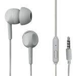 Auriculares Thomson 132481 con cable, conectividad 3,5 mm, para llamadas y música, gris