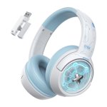 Auriculares ONIKUMA GT802 sem fios e com cabo Bluetooth 5.3 Gaming iluminação branca
