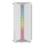 Carcasa PC Gaming darkFlash DK151 Midi Tower Blanca ATX Ventana Templada RGB