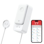 Detector de vazamento de água SwitchBot W4402010 Sem fio Alarme Wi-Fi IP67