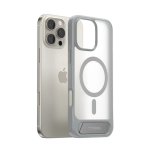 Funda para móvil Torras Pstand Cover Gris Magnética Soporte para iPhone 16 Pro Max