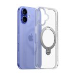 Funda para móvil Torras Ostand Spin Cover Transparente con anillo soporte para iPhone 16