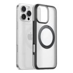 Funda para móvil Torras Ostand R Fusion Cover Gris Transparente con soporte para iPhone 16 Pro