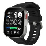 Amazfit Bip Max GPS Bluetooth 2,07" Plata Correa Negra S/M Pulsómetro Monitor Sueño
