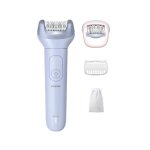 Depiladora Elétrica Philips Serie 8000 BRE708/00 sem Fios 2 Velocidades 3 Cabeças Seco e Húmido Carregamento Rápido