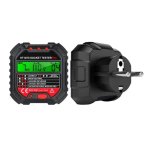 Testador de enchufe europeo Autrucker HT107D Pantalla LCD Prueba RCD 30mA
