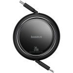 Retraktabler Kabel Baseus Free2Pull USB-C nach Lightning 1 m Schwarz