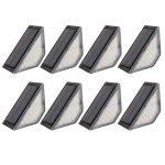Pack Luces Solares para Escaleras Autrucker 24 LED Cálidas Impermeables IP65