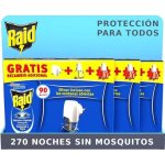 Insecticida Eléctrico RAID Pack 270 Noches 3 Unidades