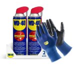 Pack Lubricante WD-40 Doble Acción 500ml + Guantes Originales