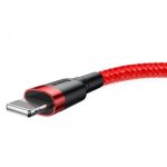 Cable USB a Lightning Baseus Cafule 0,5 m Rojo 2,4 A