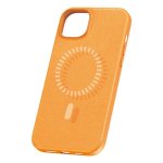 Funda Baseus Fauxther PU cuir orange magnétique pour iPhone 15 Plus