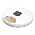 Comedero Automático para Animais de Estimação Petoneer NutriSpin 6 Refeições ABS Branco
