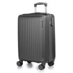 Kabinenkoffer Dam ABS schwarz Zahlenschloss 4 Rollen 38x22x55 cm