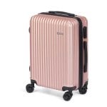 Kabinentrolley Dam ABS leicht robust Rillen-Design 23x38x57 cm rosa