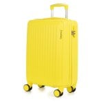Valigia cabina Dam Trolley ABS leggero serratura numerica 4 ruote giallo