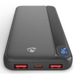 Batería Externa Nedis PBKPD20W125BK 10000 mAh 20W Negro
