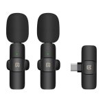 Micrófono Puluz PU3151B Lavalier inalámbrico omnidireccional USB-C con reducción de ruido