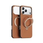 Funda para móvel Torras Ostand Spin Vegskin Series Castanha para iPhone 17 Pro Max