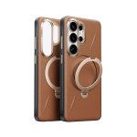 Funda para telemóvel Torras Ostand Spin Vegskin Amber Brown para Galaxy S26 Ultra