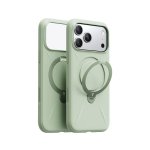 Funda pour mobile Torras Ostand Spin Softune Verte avec support pour iPhone 17 Pro