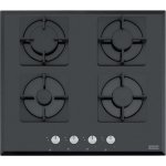 Placa de gás Franke FHNS 604 4G BK C 4 zonas 59 cm integrada vidro negro