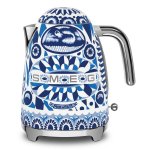 Tetera Eléctrica Smeg KLF03DGBEU 1,7 L 2400 W Azul Blanco Acero Inoxidable