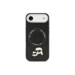Karl Lagerfeld Funda Para Iphone Air – Carcasa De Pu Con Magsafe Negra Con Pins K&c, Diseño Elegante Y Ajuste Preciso