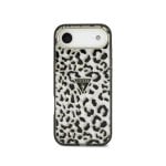 Funda pour mobile Guess Leopard Noir Paillettes MagSafe PC+TPU pour iPhone Air