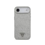 Funda para telemóvel Guess Polipiel Prateada Purpurina MagSafe para iPhone Air