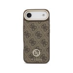 Funda für Handy Guess Polipiel Braun 4G Strass MagSafe für iPhone Air