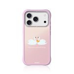 Youngkit Funda Para Iphone 17 Pro Max – Carcasa Magnética Ch4 Swan Kiss Swan Serenade, Diseño Ilustrado Y Ajuste Preciso