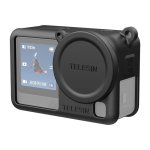Funda de silicona protectora Telesin para DJI Osmo Action 6 Negro