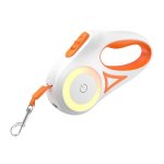 Correia Automática Rojeco 3m Laranja com Lanterna LED e Iluminação RGB