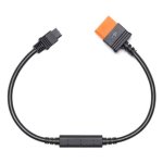 Cabo de carga DJI Power SDC XT60 12V compatível Power 1000 e 500 preto laranja