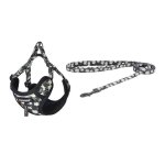 Set de paseo Dogness para perro con correa de 1,5 m y arnés multicolor